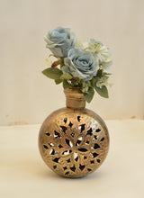 Load image into Gallery viewer, Metal Jali Work Tea Light Holder - Style It by Hanika
