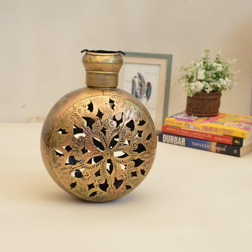 Metal Jali Work Tea Light Holder - Style It by Hanika