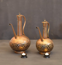 Load image into Gallery viewer, Metal Surahi Tea Light Holder Set of 2 - Style It by Hanika
