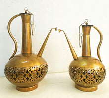 Load image into Gallery viewer, Metal Surahi Tea Light Holder Set of 2 - Style It by Hanika
