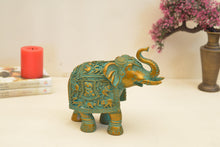 Load image into Gallery viewer, Polyresin Elephant Statue in Antique Finish - Style It by Hanika
