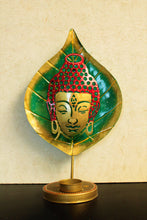 Load image into Gallery viewer, Spiritual Metal Art Buddha Leaf Tea Light Holder - Style It by Hanika
