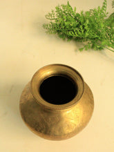 Load image into Gallery viewer, Vintage Beautifully Carved Brass Pot - Style It by Hanika
