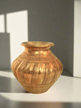 Load image into Gallery viewer, Vintage Beautifully Carved Brass Pot - Style It by Hanika
