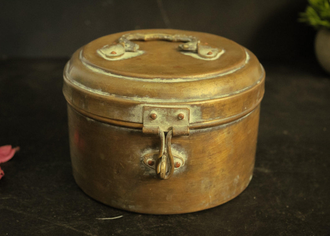 Vintage Brass Container - Style It by Hanika