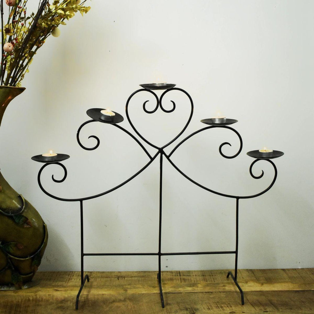 Vintage Style Wrought Iron Table Candle Holder - Style It by Hanika