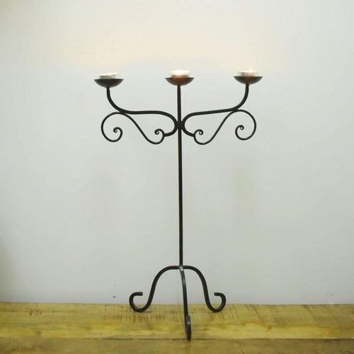 Vintage Style Wrought Iron Table Candle Holder - Style It by Hanika