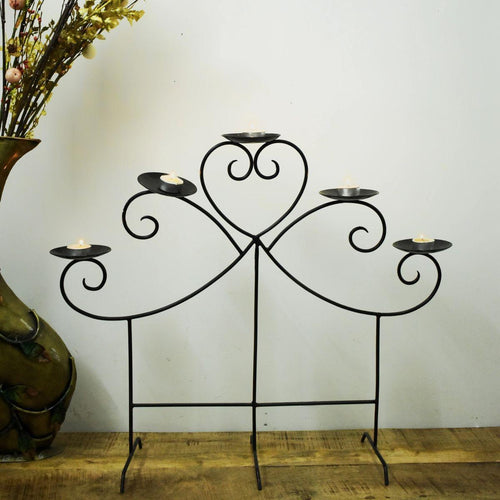 Vintage Style Wrought Iron Table Candle Holder - Style It by Hanika