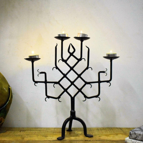 Vintage Style Wrought Iron Table Candle Holder - Style It by Hanika