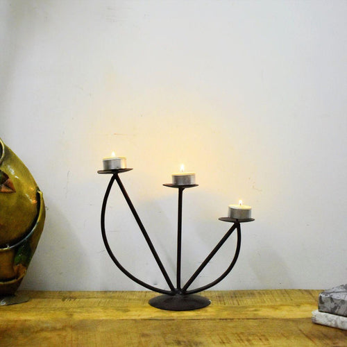 Vintage Style Wrought Iron Table Tea Light Holder - Style It by Hanika