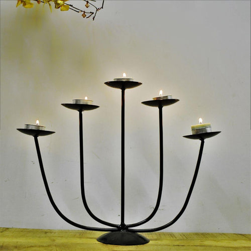 Vintage Style Wrought Iron Table Tea Light Holder - Style It by Hanika