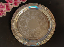 Load image into Gallery viewer, White Metal Art Plate : Inspired by Antique designs(Size-12.5&quot;) - Style It by Hanika
