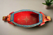 Load image into Gallery viewer, Wooden Boat Shaped Tray with Elephant Face - Style It by Hanika
