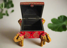 Load image into Gallery viewer, Wooden Box with Elephant Legs - Style It by Hanika
