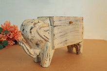 Load image into Gallery viewer, Wooden Distressed Elephant Shaped Box - Style It by Hanika
