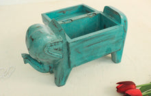 Load image into Gallery viewer, Wooden Distressed Elephant Shaped Box - Style It by Hanika
