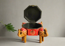Load image into Gallery viewer, Wooden Octagon Box With Elephant Legs - Style It by Hanika

